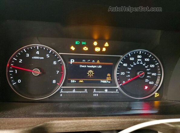 5XYRHDLF4NG104838 2022 KIA SORENTO Черный Вид щитка приборов