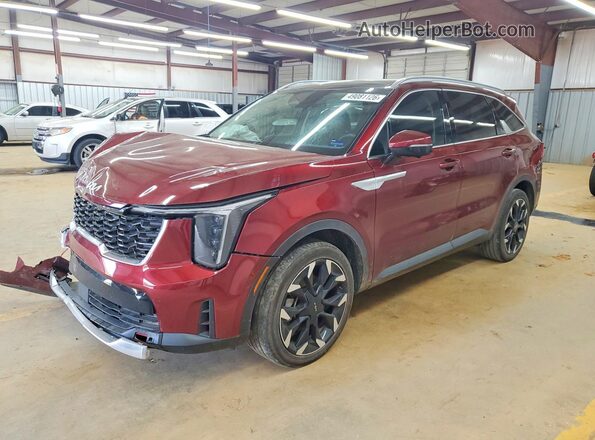 5XYRK4JF9RG260545 2024 KIA SORENTO Burgundy Передня ліва чверть