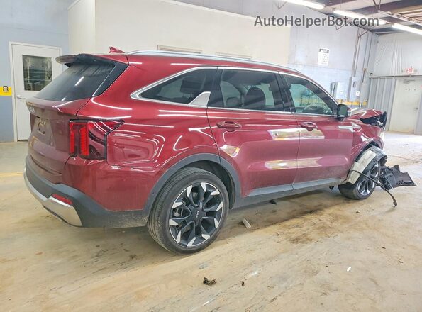 5XYRK4JF9RG260545 2024 KIA SORENTO Burgundy Задня права чверть
