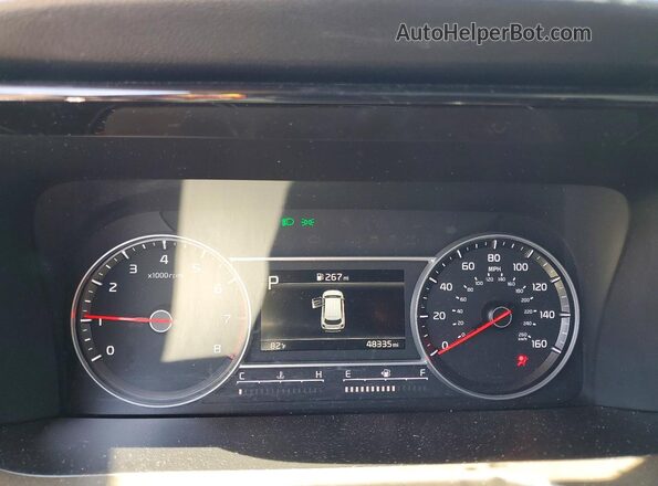 5XYRK4LF7NG133932 2022 KIA SORENTO Gray Вид щитка приладів