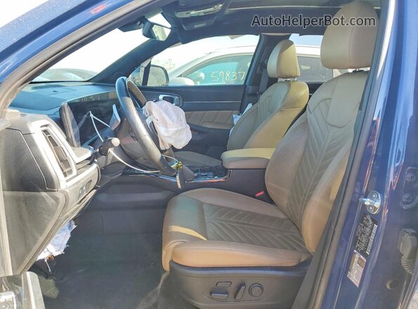 5XYRKDJF7RG273696 2024 KIA SORENTO Blue წინა სალონის ხედი