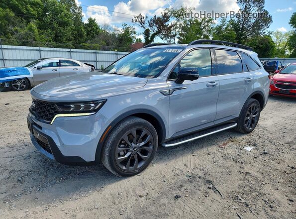 5XYRKDLF6PG232129 2023 KIA SORENTO Gray წინა მარცხენა ხედი სამი მეოთხედიდან