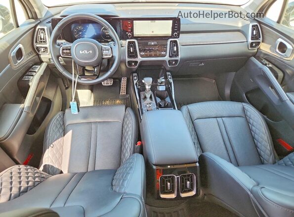 5XYRKDLF6PG232129 2023 KIA SORENTO Gray წინა პანელის ხედი
