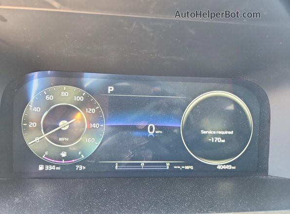 5XYRKDLF6PG232129 2023 KIA SORENTO Gray ხელსაწყოთა პანელის ხედი