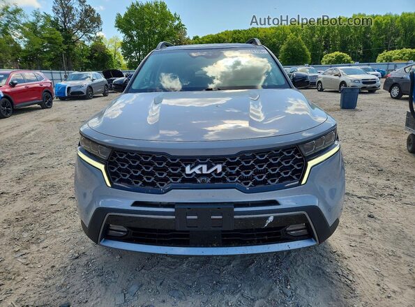 5XYRKDLF6PG232129 2023 KIA SORENTO Gray წინა ხედი