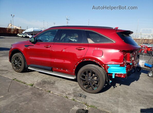 5XYRKDLF8PG192331 2023 KIA SORENTO Бордовый Задняя левая четверть