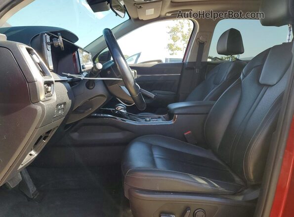 5XYRKDLFXMG046377 2021 KIA SORENTO Red Vista interior delantera