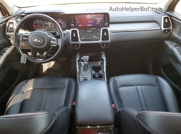 5XYRKDLFXMG046377 2021 KIA SORENTO Red Vista del salpicadero