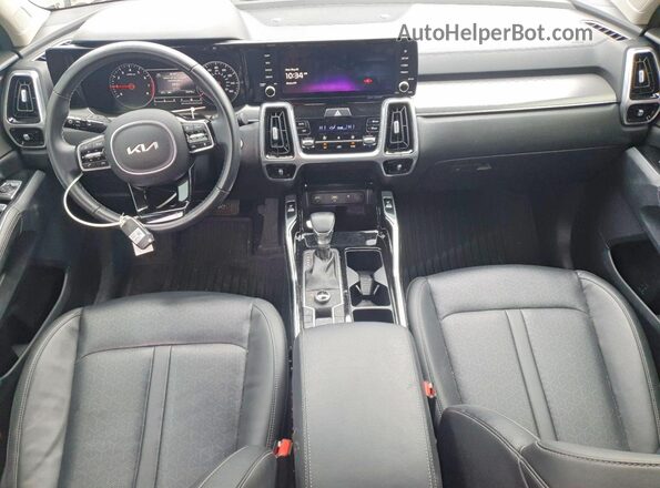 5XYRKDLFXNG135853 2022 KIA SORENTO Black Widok deski rozdzielczej