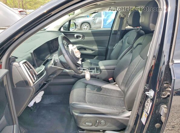 5XYRL4JC0RG279214 2024 KIA SORENTO Black Widok wnętrza z przodu