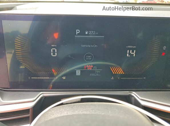 5XYRL4JC0RG279214 2024 KIA SORENTO Black Widok zestawu wskaźników