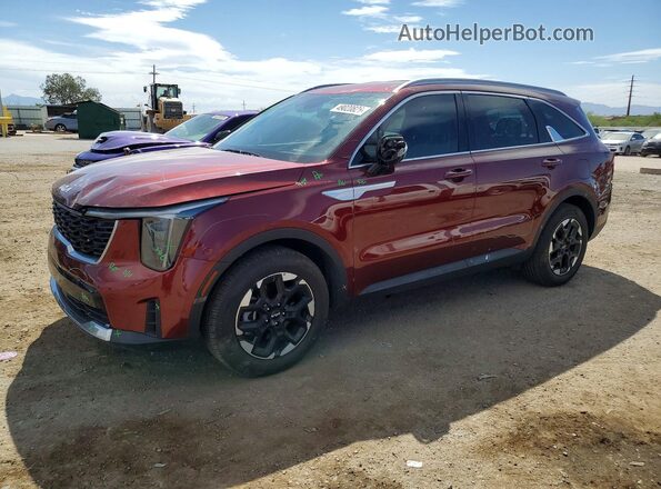 5XYRL4JC0RG299043 2024 KIA SORENTO Бордовый Передняя левая четверть