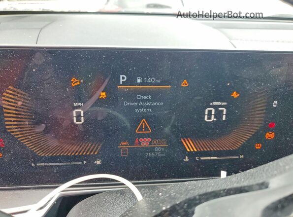 5XYRL4JC2RG287895 2024 KIA SORENTO Blue Widok zestawu wskaźników