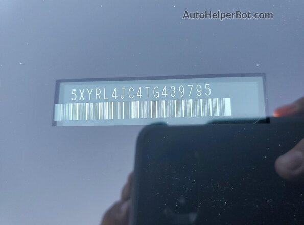 5XYRL4JC4TG439795 2026 KIA SORENTO Black Widok naklejki z numerem VIN