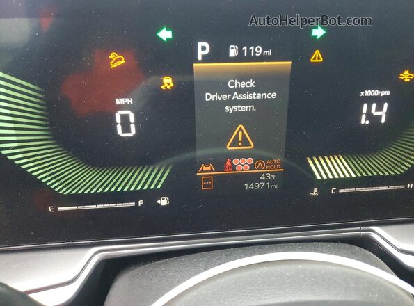 5XYRL4JC8RG289053 2024 KIA SORENTO Black Vista del cuadro de instrumentos