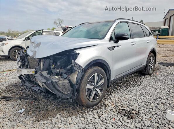 5XYRL4LC2MG048630 2021 KIA SORENTO Silver Передня ліва чверть