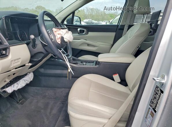 5XYRL4LC2MG048630 2021 KIA SORENTO Silver Вид салону спереду