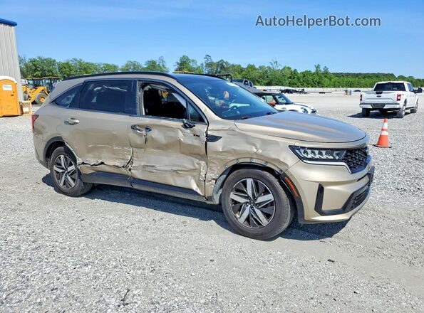 5XYRL4LC5MG056575 2021 KIA SORENTO Gold Front right