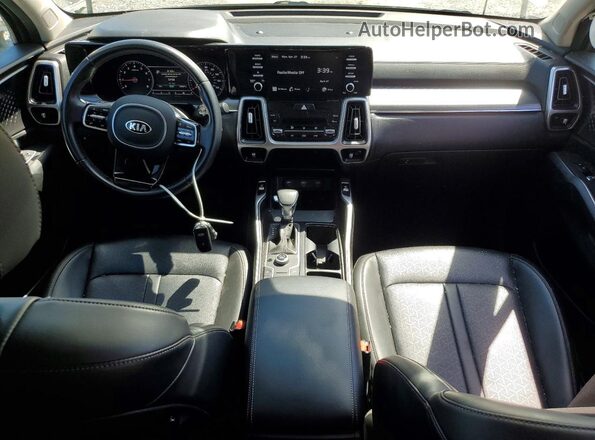 5XYRL4LC5MG056575 2021 KIA SORENTO Gold Dashboard view
