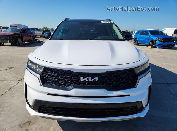 5XYRL4LC5NG152160 2022 KIA SORENTO White Widok z przodu