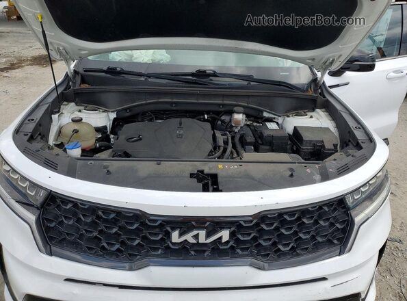 5XYRL4LC8NG102501 2022 KIA SORENTO White Engine compartment view
