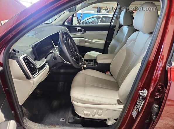 5XYRLDJC3RG270703 2024 KIA SORENTO Burgundy Widok wnętrza z przodu