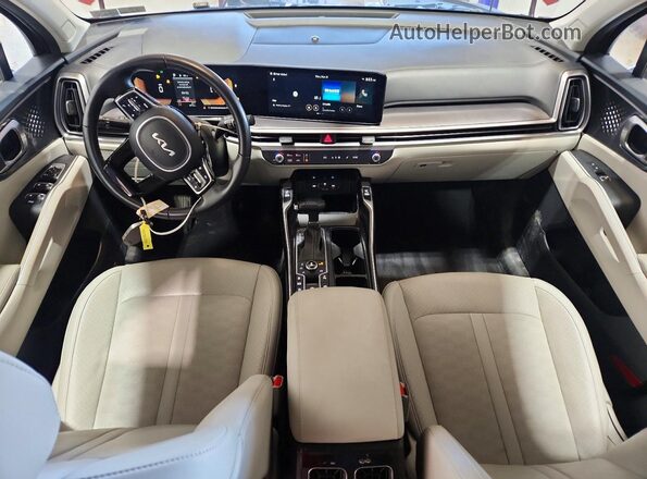 5XYRLDJC3RG270703 2024 KIA SORENTO Burgundy Widok deski rozdzielczej