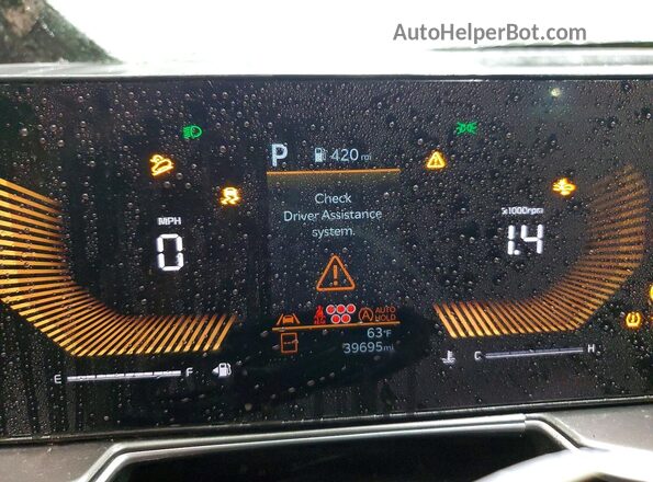 5XYRLDJC3RG284231 2024 KIA SORENTO Silver Вид щитка приладів