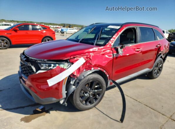 5XYRLDLCXMG022471 2021 KIA SORENTO Red Vista tres cuartos delantera izquierda