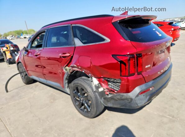 5XYRLDLCXMG022471 2021 KIA SORENTO Red Trasero izquierdo
