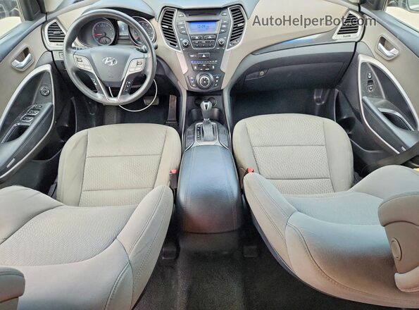 5XYZT3LB2GG366379 2016 HYUNDAI SANTA Синий Вид панели приборов