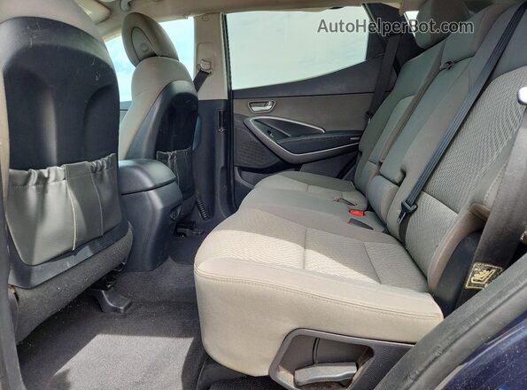 5XYZT3LB2GG366379 2016 HYUNDAI SANTA Синий Вид задней части салона
