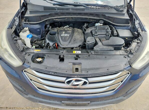 5XYZT3LB2GG366379 2016 HYUNDAI SANTA Синий Вид подкапотного пространства