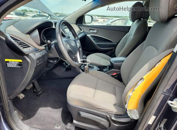 5XYZT3LB2GG366379 2016 HYUNDAI SANTA Синий Вид салона спереди