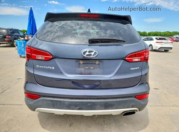 5XYZT3LB2GG366379 2016 HYUNDAI SANTA Синий Вид сзади