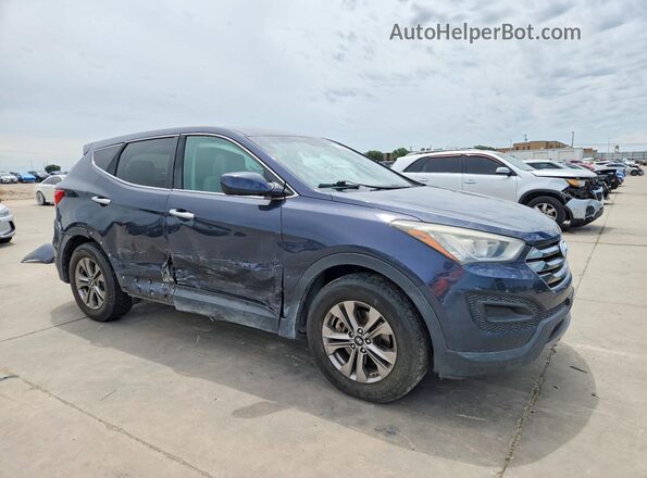 5XYZT3LB2GG366379 2016 HYUNDAI SANTA Синий Передняя правая четверть