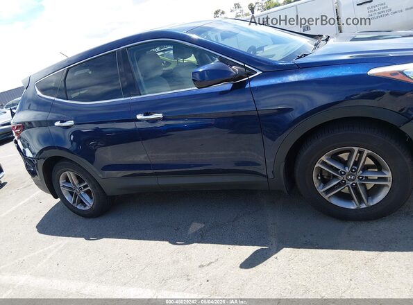 5XYZT3LB2JG505336 2018 HYUNDAI SANTA FE SPORT Синий Вид задней части салона