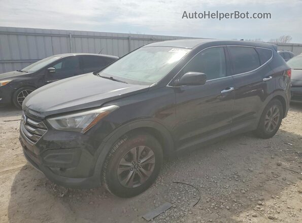 5XYZTDLB5GG347427 2016 HYUNDAI SANTA Черный Передняя левая четверть