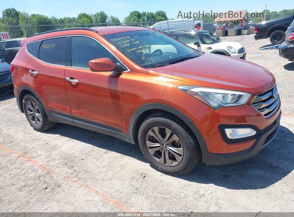 5XYZU3LB4GG340976 2016 HYUNDAI SANTA FE SPORT Оранжевый Передняя правая четверть
