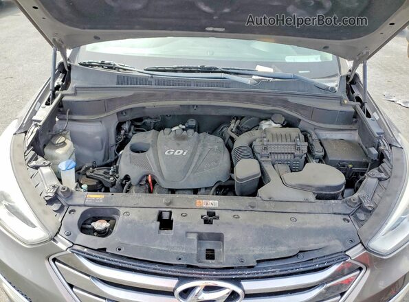 5XYZU3LB5GG337374 2016 HYUNDAI SANTA Серый Вид подкапотного пространства