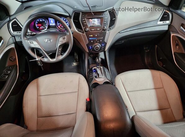 5XYZU3LB7GG376659 2016 HYUNDAI SANTA Серый Вид панели приборов