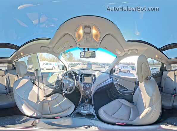 5XYZU3LBXGG370581 2016 HYUNDAI SANTA Черный Панорамный вид салона 360°