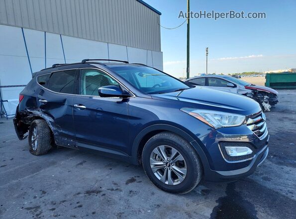 5XYZUDLB0GG305986 2016 HYUNDAI SANTA Синий Передняя правая четверть