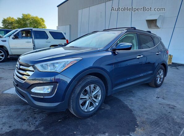 5XYZUDLB0GG305986 2016 HYUNDAI SANTA Синий Передняя левая четверть