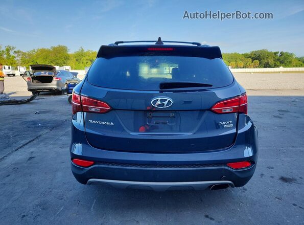 5XYZUDLB0GG305986 2016 HYUNDAI SANTA Синий Вид сзади