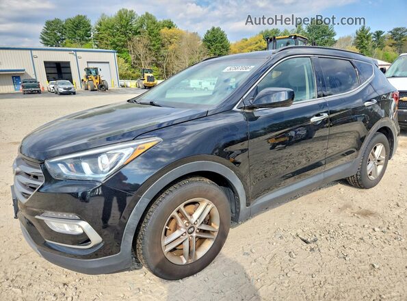 5XYZUDLB0HG389079 2017 HYUNDAI SANTA Черный Передняя левая четверть