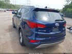 2017 Hyundai Santa Fe Sport 2.4l Blue vin: 5XYZUDLB0HG452956