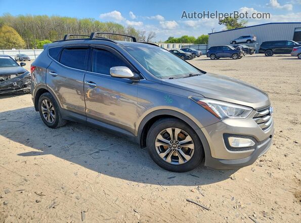 5XYZUDLB2GG332171 2016 HYUNDAI SANTA Желто-коричневый Передняя правая четверть