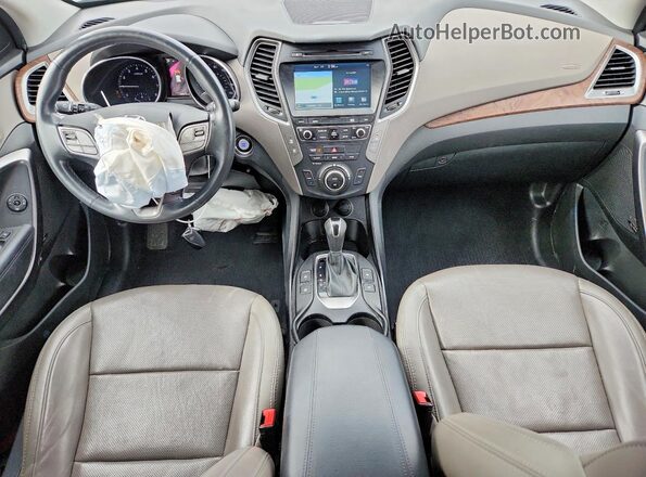 5XYZUDLB2JG555219 2018 HYUNDAI SANTA Черный Вид панели приборов