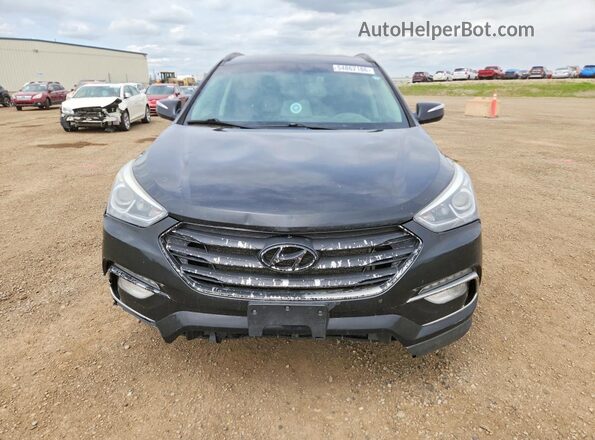5XYZUDLB4JG517040 2018 HYUNDAI SANTA Black Widok z przodu